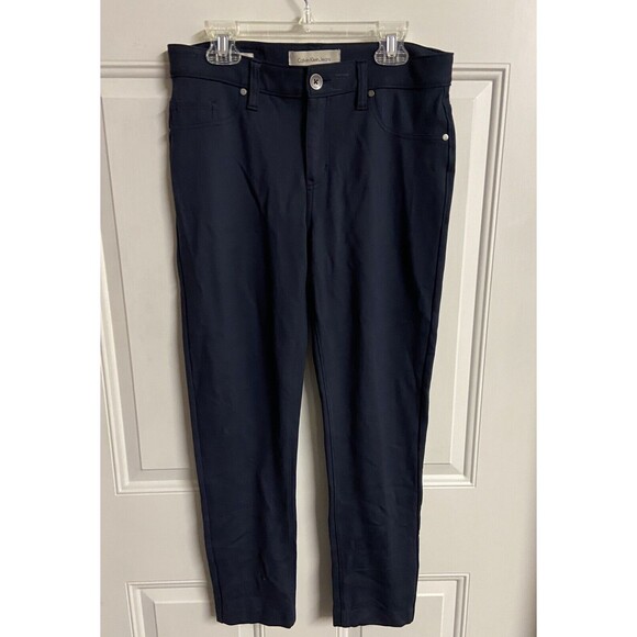 Calvin Klein Jean Womens Size 6 Leggings Stretch 5 Pocket  Navy Blue - Picture 2 of 4
